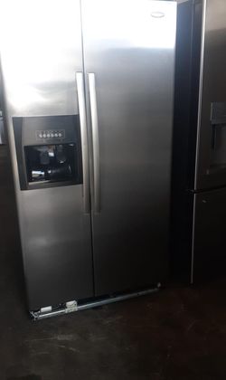 Whirlpool Side By Side Stainless Steel Fridge
