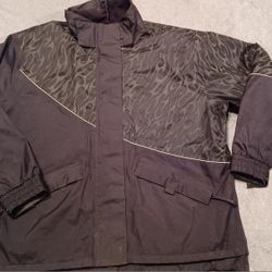 Harley Davidson Men's Size Xlarge Flame Coat Jacket Biker Ride 