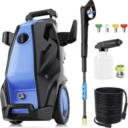 5000PSI 4.0GPM Heavy Duty Electric Pressure Washer with 33 FT Extension Hose, 4 Quick Connect Nozzles and Foam Cannon for Cars/Fences/Driveways/Patios