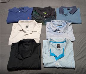 7 Men's Polo Shirts Size XL