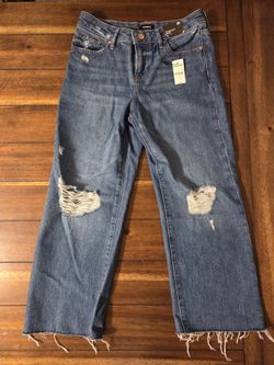 NEW Express Women's  Jeans, Size 0 Petite, 90s Ankle Boot Mid Rise,
