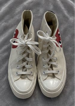 Converse x Comme des Garçons cream hi top Chuck Taylor EUC - women’s 6 men’s 4