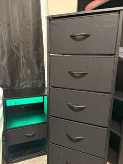 LED nightstand and lightweight dresser