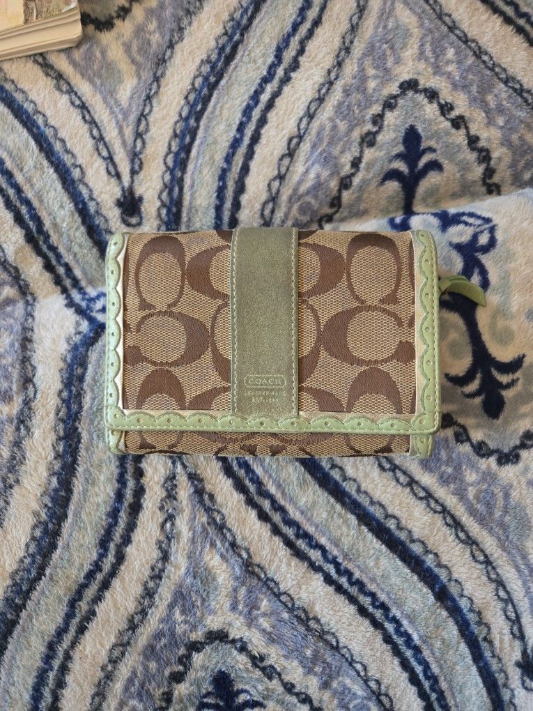 Coach Green Wallet