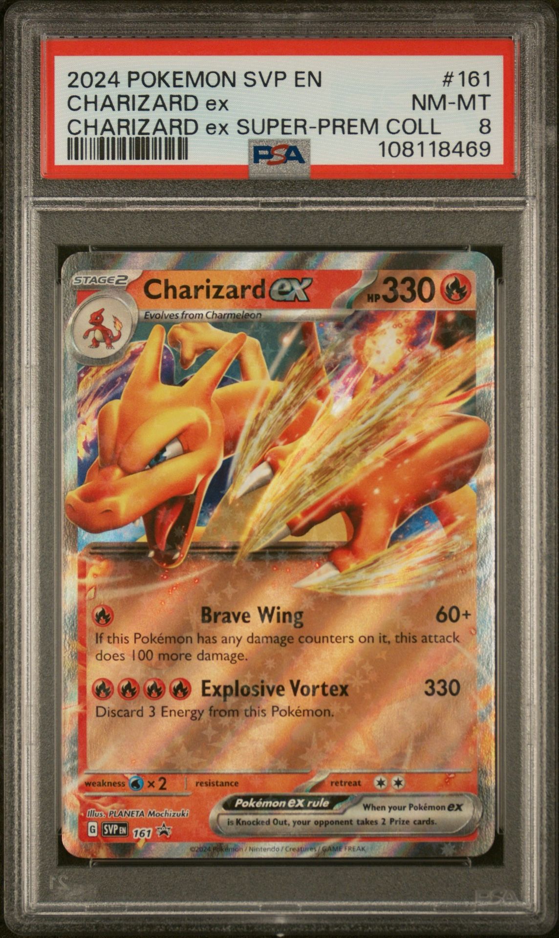 2024 Charizard EX Black Star Promo PSA 8