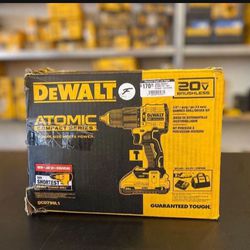 Dewalt 20V Brushless 1/2” Hammer Drill/ Driver Kit…DCD799L1