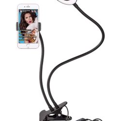 Sokani Selfie Ring Light with Cell Phone Holder and Stand Bracket for YouTube TIK Tok Tiktok Zoom Video Conference Live Stream Makeup Dimmable LED Cir