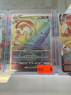 Mewtwo VSTAR Rainbow Rare Pokémon Card 079/078