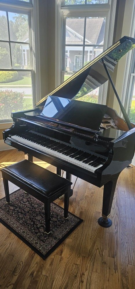 Hamilton (by Baldwin) H396 Polished Ebony Baby Grand Piano with Disc Player