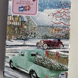 Artist Series Winter Town Antique Cars 1000 Piece Puzzle Sure Lox TCG Toys NEW
