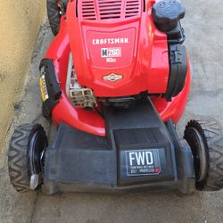 Craftsman M260 Lawn Mower Runs Great Máquina Trabaja bien