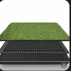 Dog Grass Pad with Tray Indoor Outdoor Pet Training Grass with Tray