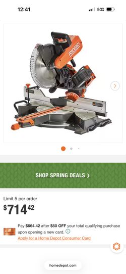 Rigid 12”miter Saw And 10 Table Saw With A Husky Router Table