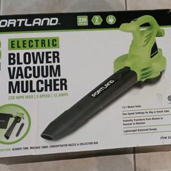 Portland Leaf Blower Vacuum Mulcher Barely Used In The Box