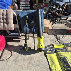 
RYOBI
40V HP Brushless 600 CFM 155 MPH Cordless Leaf Blower and Carbon Fiber String Trimmer with 4.0 Ah Battery and Charger STORE PRICE  429$