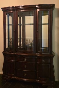 Solid wood hutch