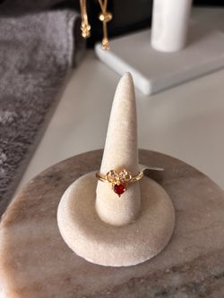 New 14k gold plated Minnie Mouse ring