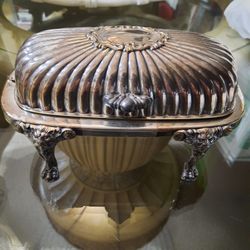 Vintage Roll Top Butter Dish