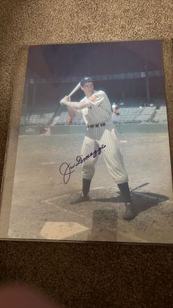 Joe DiMaggio autographed picture