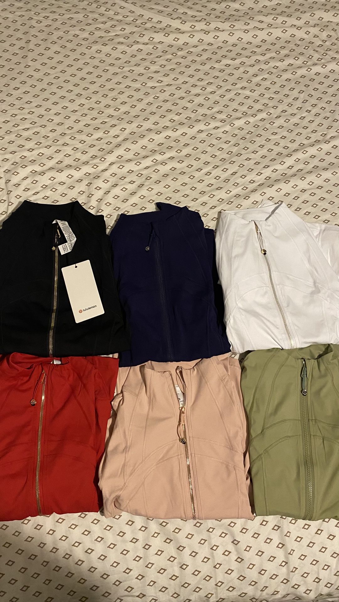  New Lululemon Define Jacket With Flare Leggings Set Bundle