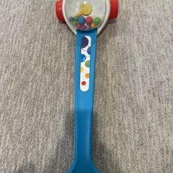 Fisher-Price Baby & Toddler Toy Corn Popper Blue Push-Along with Ball-Popping Action for Infants Ages 1+ Years, 2-Piece Assembly 