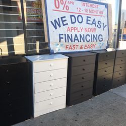 Chest 5 Drawers In Any Color New 