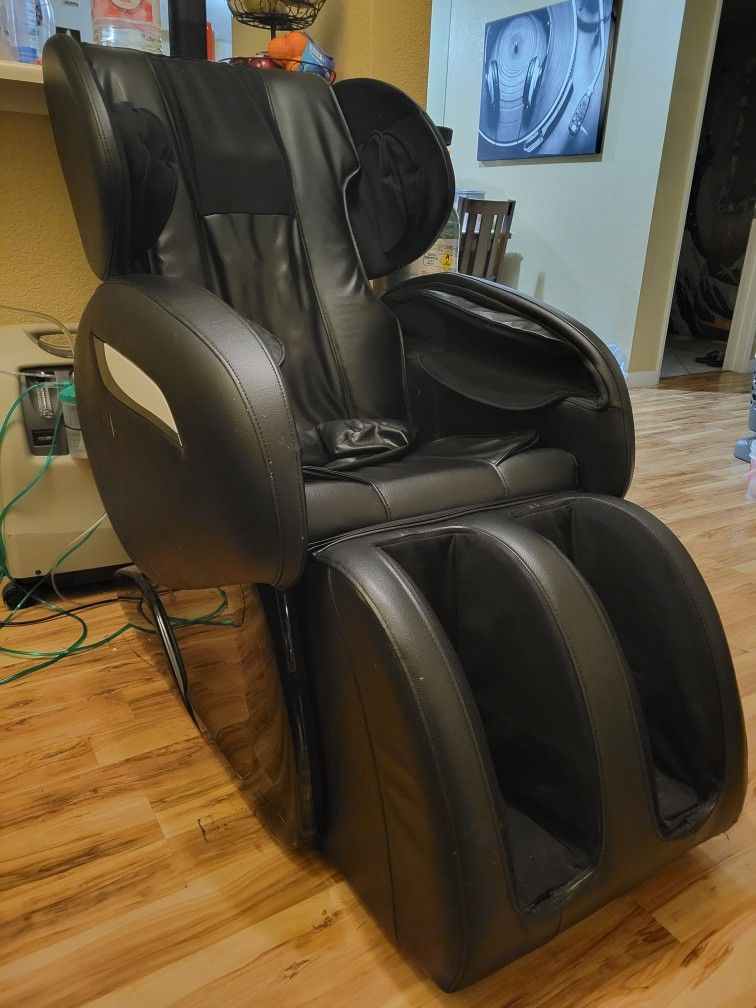 Best Massage Black Leather Recliner