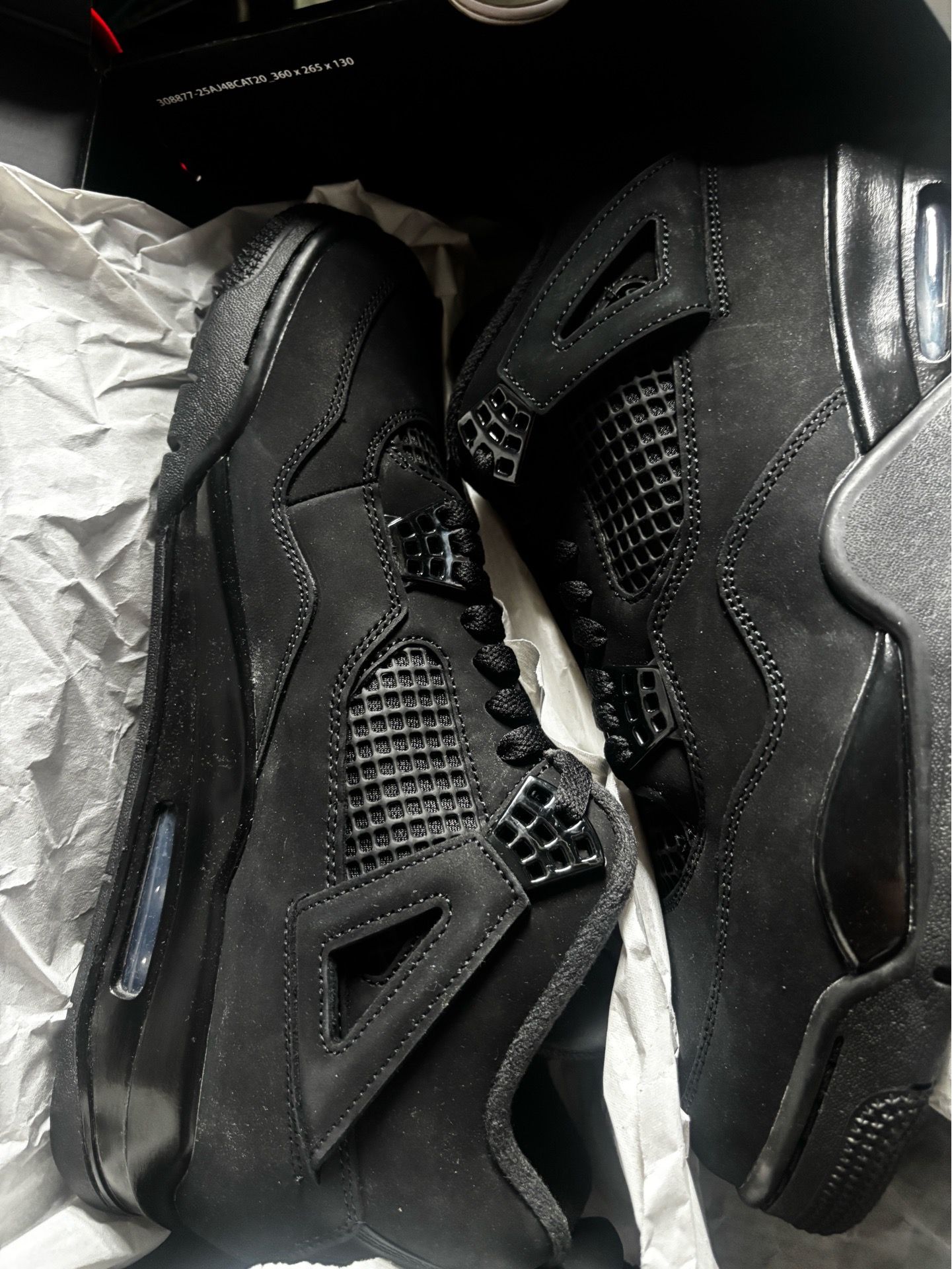 black cat 4s size 12