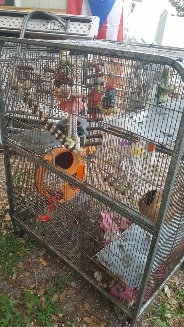 Bird pet cage toys