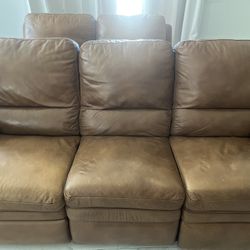 Lazy Boy Brown Leather Couch 