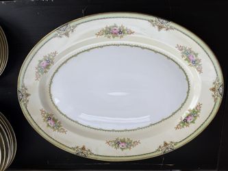 Meito China Large Oval Serving Platter