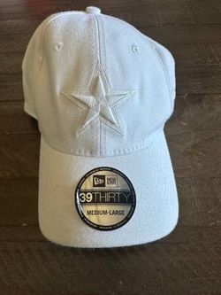 Dallas Cowboys NFL Cap New Era 39 THIRTY Flex Hat White Medium/Large