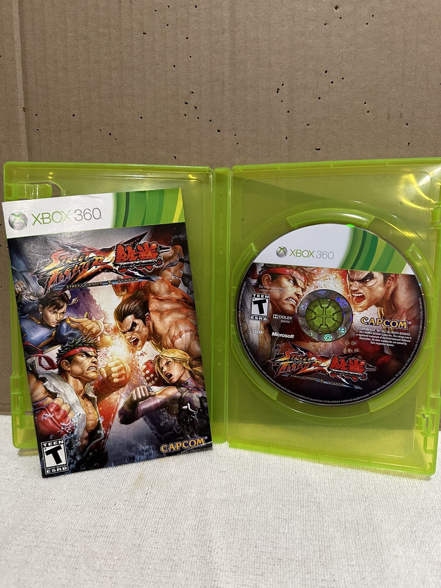 Street  Fishter  X   Tekken  360x   Box  Game