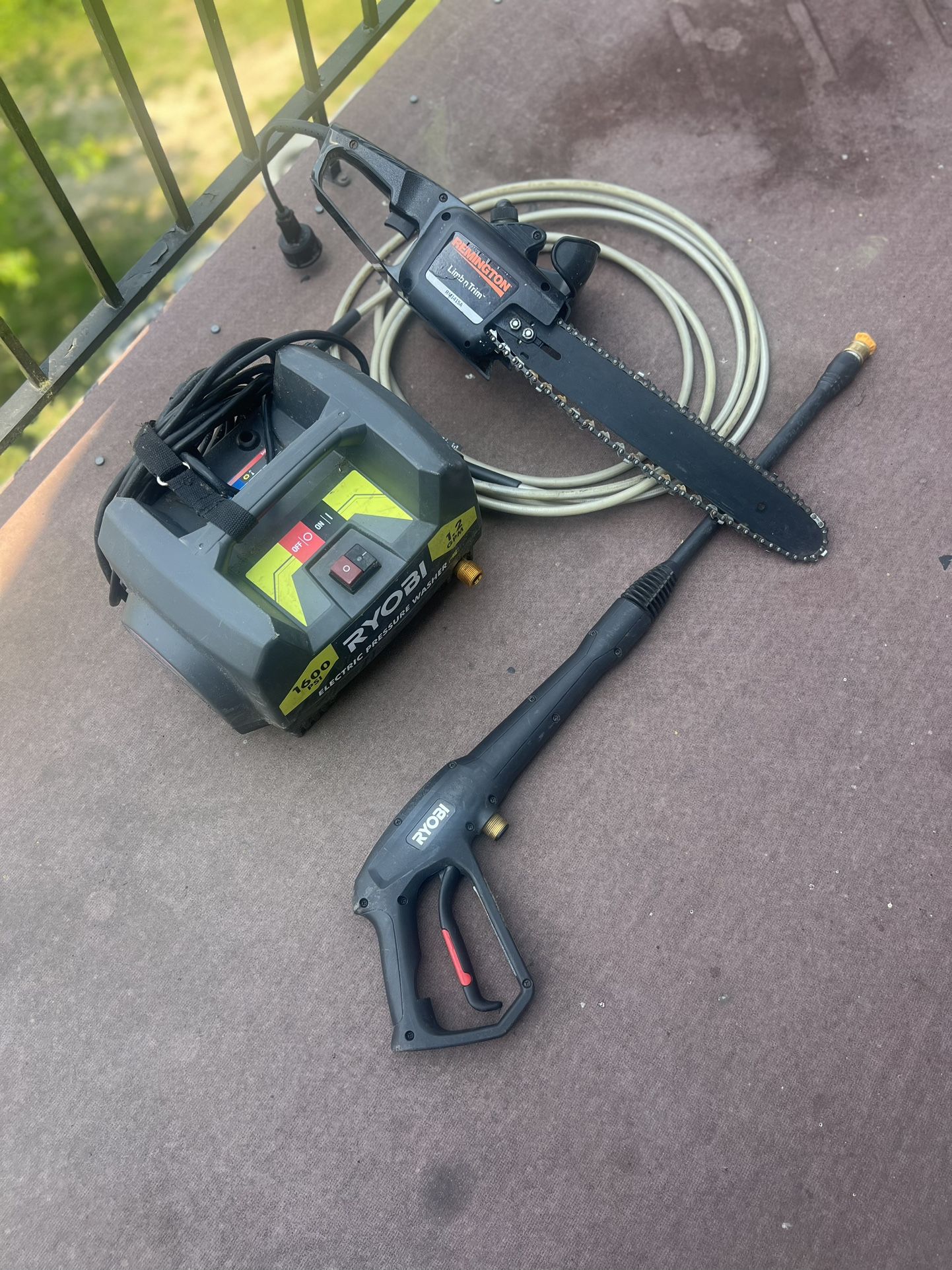 Pressure Washer/chain Saw