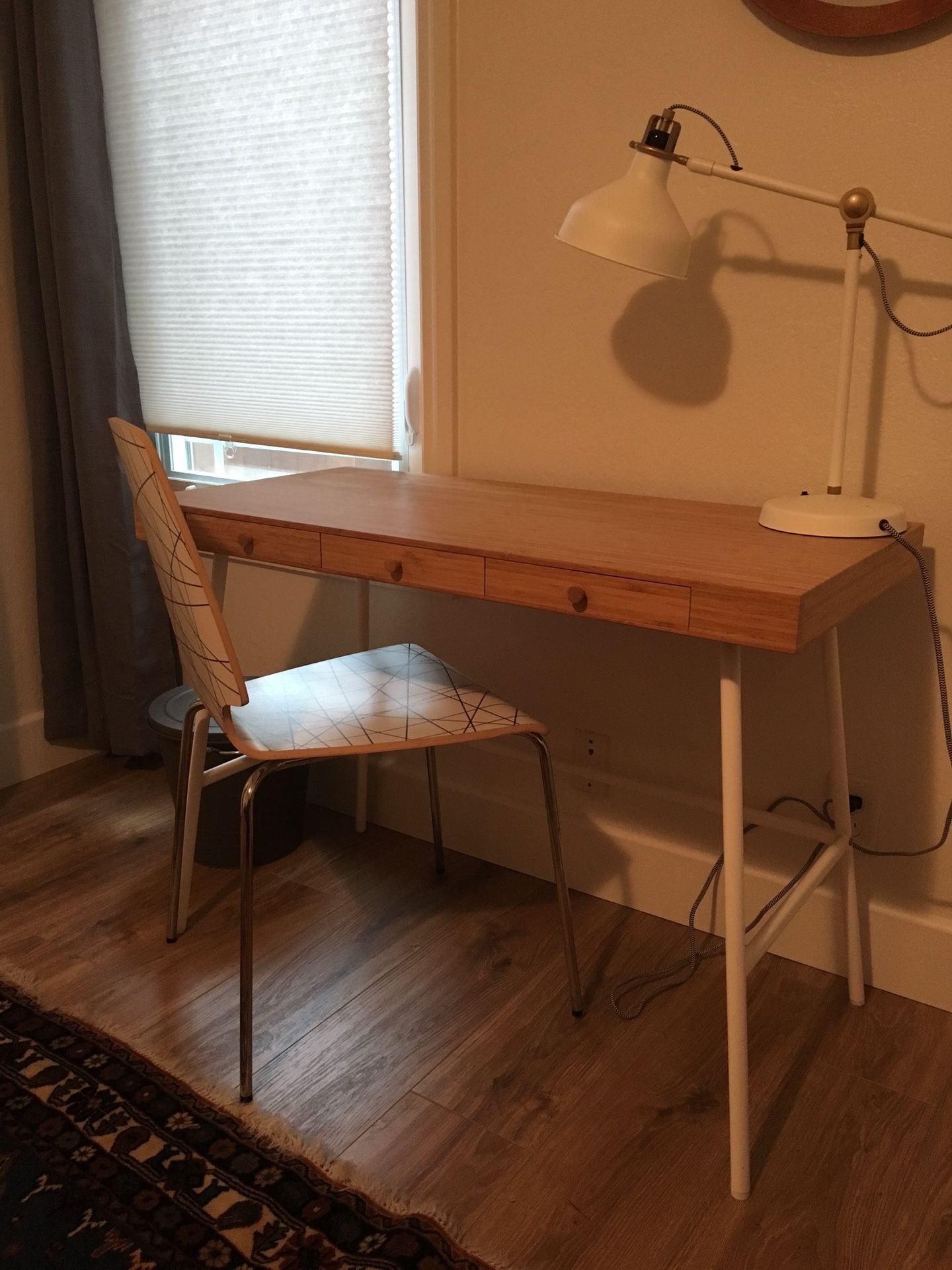 IKEA desk and chair