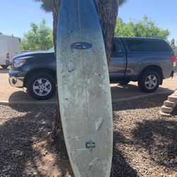 Ukulele Long Board 7’ 6”  With leash Surfbord