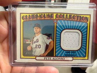 Pete Alonso Topps Heritage Clubhouse Collection Relic Card