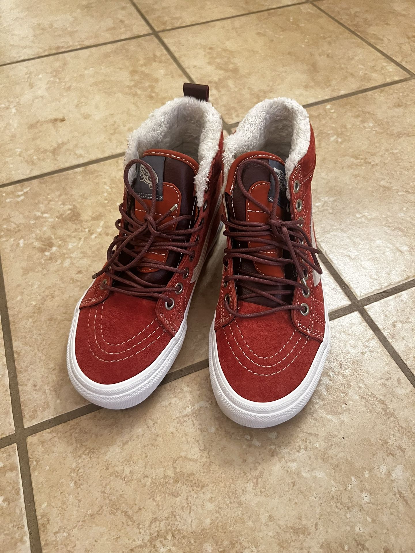 Vans High Top, Faux Fur Lined Skate Shoe