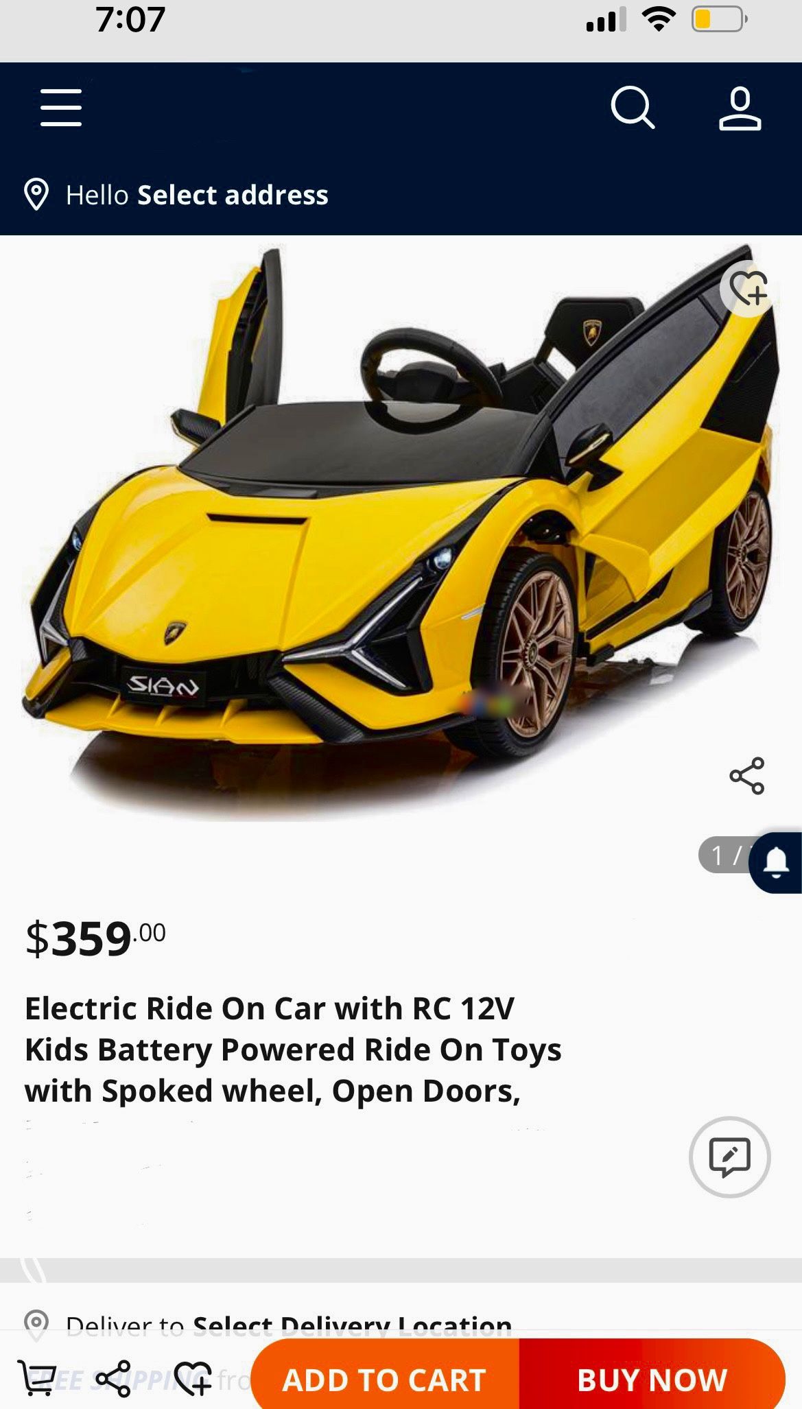 🟡🟡!!BRAND NEW 12V LUXURY REMOTE CONTROL Electric Kid Ride On Car