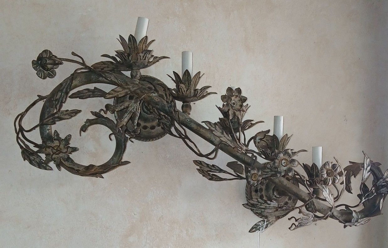 Vintage Metal 5 Light Wall Sconce, $225