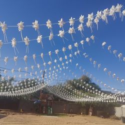 Adorno De Papel Y Popote De Plástico Para Boda Primera Comunión O Cualquier Evento 