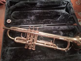 Trumpet with case