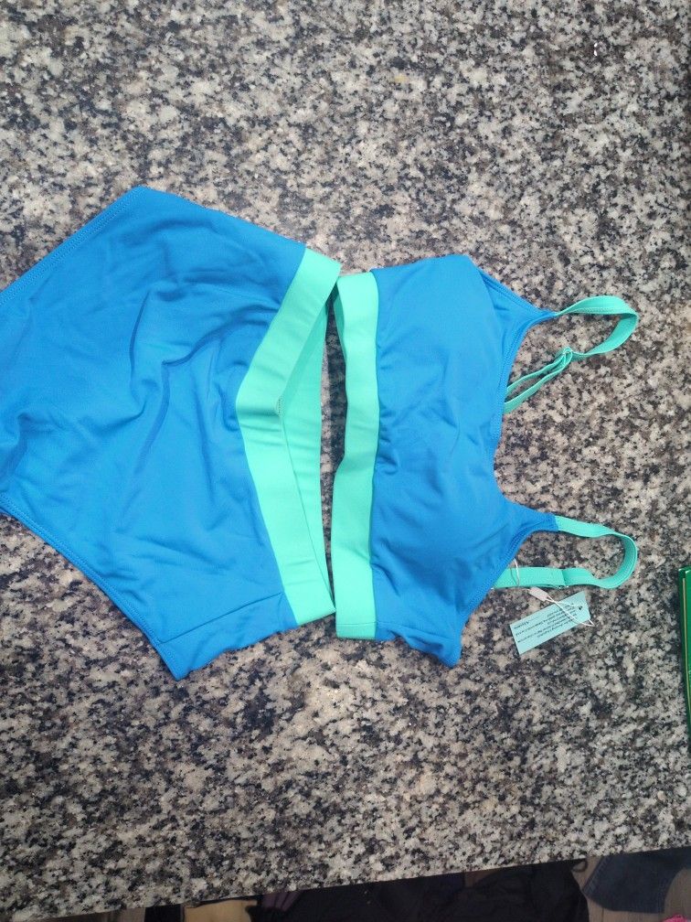Blue Teal Bikini Small