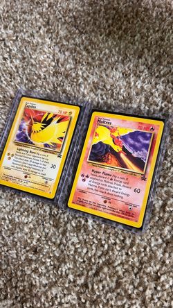 Pokémon Zapdos & Moltres Black Star Promos
