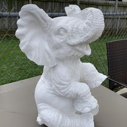 Large Elephant Floor Statue 