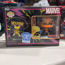Funko - Blacklight Wolverine (Target) & Tee Sealed L