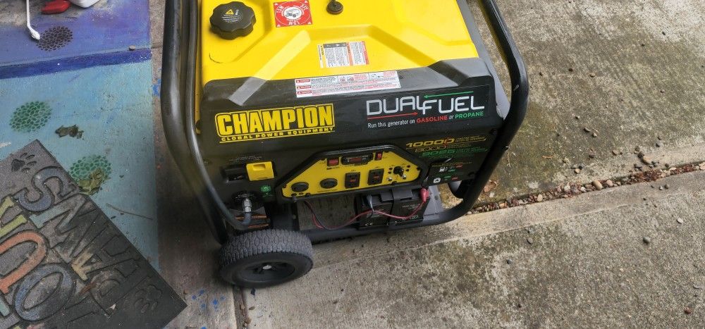 Champion Dual Fuel 10000 Generator