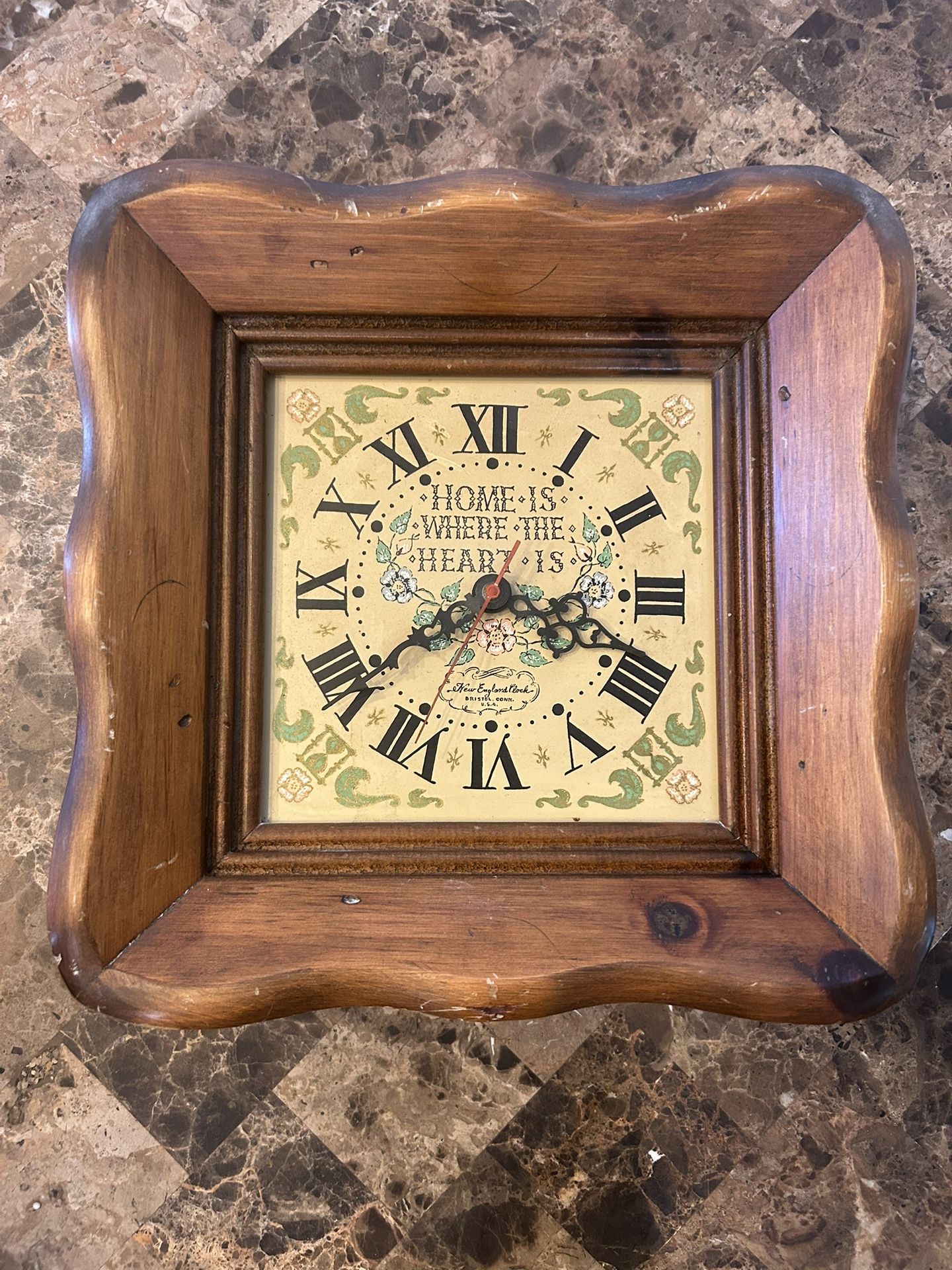 New England Clock Co - Working - Vintage/Antique