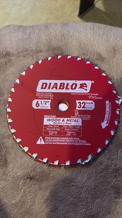 Diablo 6 1/2 by 32 tooth wood & metal circular saw blade