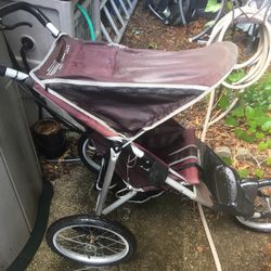 One step lightweight foldable jogging stroller only $50 firm